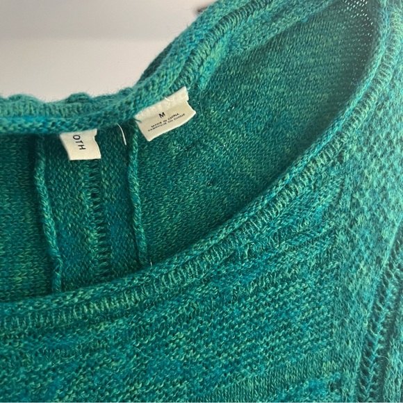 Anthropologie Moth Green Pullover High Low Sweater - Picture 2 of 6